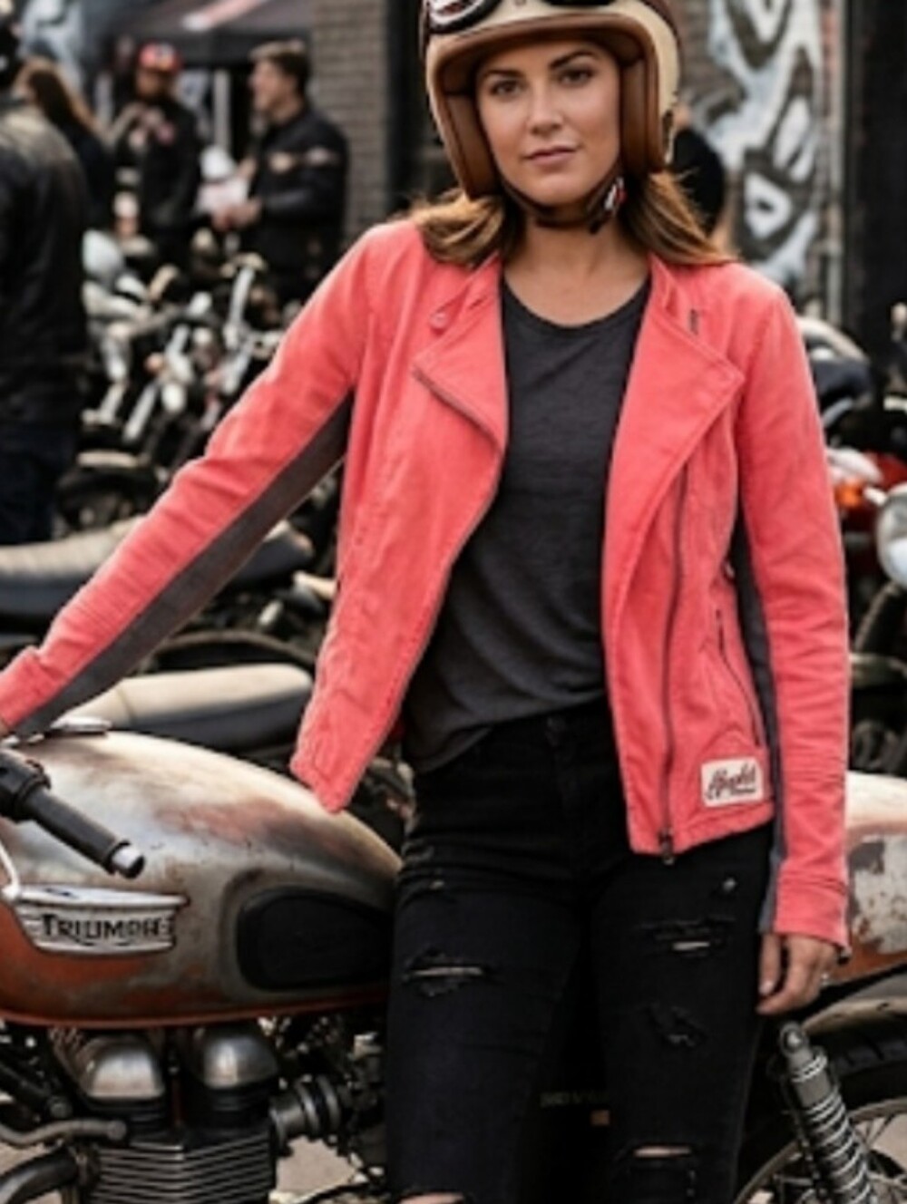 Harley-Davidson 100% Cotton  Pink Moto Jacket